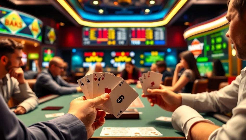 Engaging card game experience on https://awin68.cloud/ highlighting user interaction and excitement.